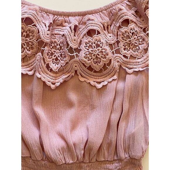 Forever 21 Blush Crop Top Medium - Picture 3 of 7